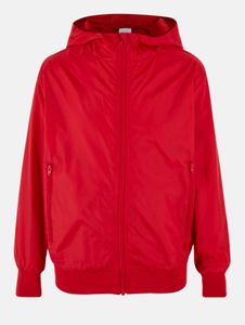 funktionale Urban Classics Unisex Jacke Reißverschluss Kapuze 75 g/m² Rot