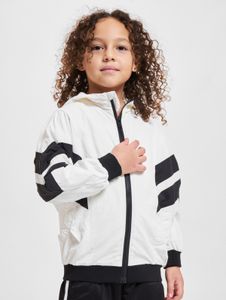 Chaqueta unisex Simple Urban Classics con cremallera y capucha, 90 g/m², blanco/negro
