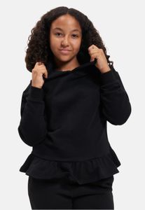 Comoda felpa con cappuccio unisex Urban Classics con polsini e cappuccio a coste, 300 g/m² di cotone, nera.