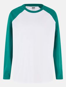 Sudadera unisex oversize Soft Urban Classics, 140 g/m², de algodón, verde/blanco