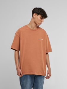 Comfortable UNEFECTED men's T-shirt, orange