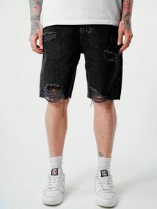 bequeme 2Y Premium Herren Shorts Stretch mit Baumwolle Schwarz