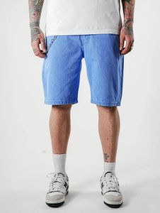 Pantaloncini da uomo 2Y Premium leggeri con tasche con cerniera, in cotone, blu