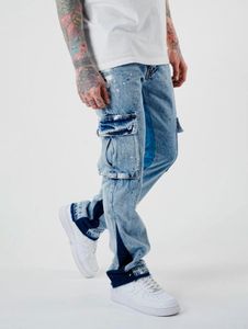 Jeans casual da uomo 2Y Premium in cotone, blu
