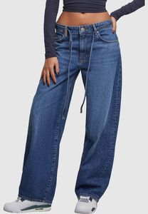 Jeans da donna moderni 2Y Studios con coulisse e cerniera, in cotone, blu