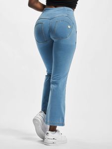 Comodi jeans da donna Freddy con tasche con cerniera, in cotone, blu