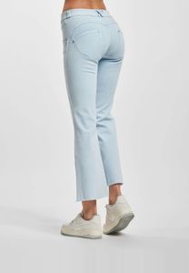 Modern Freddy women's jeans with zipper pockets, blue