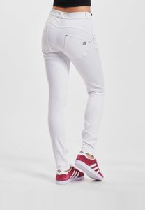 Casual Freddy women's jeans, skinny fit, white