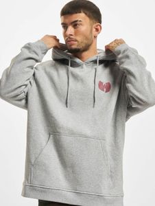 Soft Wu-Tang men's hoodie with drawstring hood, 300 g/m² cotton, grey