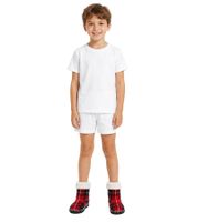 Cozy Kids' Slippers, Warm Winter Socks, Teen Socks, Girls' and Boys' Non-Slip Socks with Sole 928150 Black/Red