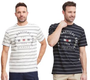 Classic FQ1924 FQTom SS Men's Crew Neck T-Shirt 21900644 in White or Gray