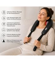 medisana Shiatsu Nackenmassagegerät mit Rotlicht- und Wärmefunktion Massage-Gerät ca. 38 x 33,5 x 17cm 18 Watt Schwarz