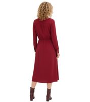 Abito midi da donna con colletto a camicia, abito da sera 907553 Rosso