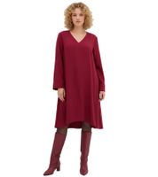 Damen Twill-Kleid aus weicher Lyocell-Qualität Midi-Kleid Ausgeh-Kleid 964760 Rot