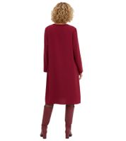 Damen Twill-Kleid aus weicher Lyocell-Qualität Midi-Kleid Ausgeh-Kleid 964760 Rot