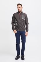 klassischer FQ1924 FQWilliam Herren Troyer mit Stehkragen Pullover 21900589 in Grau oder Blau