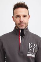 klassischer FQ1924 FQWilliam Herren Troyer mit Stehkragen Pullover 21900589 in Grau oder Blau