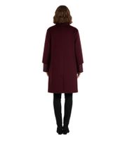 Ensemble manteau élégant 2 pièces pour femme : manteau en laine et doudoune 2 en 1 avec fibres recyclées, coloris bordeaux 906403