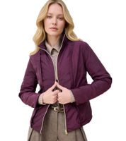 Ensemble manteau élégant 2 pièces pour femme : manteau en laine et doudoune 2 en 1 avec fibres recyclées, coloris bordeaux 906403