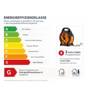Konstsmide Weihnachtsbeleuchtung für den Außenbereich Lichterkette auf Kabeltrommel 7 Meter 100 LEDs Bernsteinfarben IP44 wasserdicht Schwarz/Rot