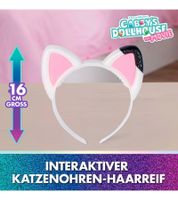 GABBY'S DOLLHOUSE "Meow-tastic" Cat Ears Headband – Headband with Sound Effects from the Movie (9575726) – White