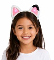 GABBY'S DOLLHOUSE "Meow-tastic" Cat Ears Headband – Headband with Sound Effects from the Movie (9575726) – White