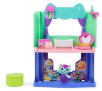 10-Piece GABBY'S DOLLHOUSE Toy Set: Spa-tastic Bathroom for the Dollhouse – Pink/Turquoise/Multicolor