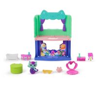 10-Piece GABBY'S DOLLHOUSE Toy Set: Spa-tastic Bathroom for the Dollhouse – Pink/Turquoise/Multicolor