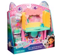 10-Piece GABBY'S DOLLHOUSE Toy Set: Cakey's Sprinkle Kitchen for the Dollhouse – Pink/Turquoise/Multicolor