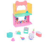 10-Piece GABBY'S DOLLHOUSE Toy Set: Cakey's Sprinkle Kitchen for the Dollhouse – Pink/Turquoise/Multicolor