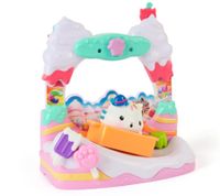 7-Piece GABBY'S DOLLHOUSE Toy Set: Cakey Cat's Sweet Treat for the Dollhouse – Pink/Turquoise/Multicolor