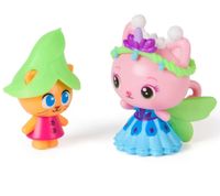 2-teiliges GABBY`S DOLLHOUSE Spielzeug-Set Queen Kitty Fairy und Kitty Gnome Figuren mit Accessoires Pink/Türkis/Bunt