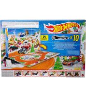 Hot Wheels Holiday Toy Calendar with 10 Vehicles (1:64 Scale) – Ages 3+ – Advent Calendar #9599306