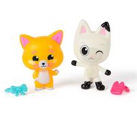 2-Piece GABBY'S DOLLHOUSE Toy Set: Pandy Paws & Chumsley Figures with Accessories – Pink/Turquoise/Multicolor