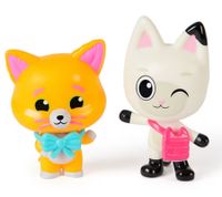 2-Piece GABBY'S DOLLHOUSE Toy Set: Pandy Paws & Chumsley Figures with Accessories – Pink/Turquoise/Multicolor