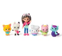 11-Piece GABBY'S DOLLHOUSE Toy Set – Cat-Venture Crew Pack: Dollhouse Accessories with Figures (Pink/Turquoise/Multicolor)