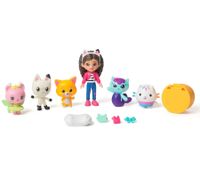 11-Piece GABBY'S DOLLHOUSE Toy Set – Cat-Venture Crew Pack: Dollhouse Accessories with Figures (Pink/Turquoise/Multicolor)