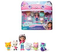 11-Piece GABBY'S DOLLHOUSE Toy Set – Cat-Venture Crew Pack: Dollhouse Accessories with Figures (Pink/Turquoise/Multicolor)