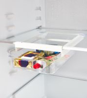 Rotho CAUMA Kühlschrankorganizer Schublade 2,6L Kühlschrankbox Frischebox 9556204 Transparent/Weiß