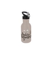 Botella de agua de Harry Potter – "Hogwarts Express" o "Back to Hogwarts" – Botella de acero inoxidable de 500 ml con diseño mágico (Rosa o Gris)