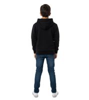 Sweat à capuche écoresponsable pour garçon – Sweatshirt doux en mélange de coton avec motif squelette (Modèle 922809 Vert ou 918185 Noir)