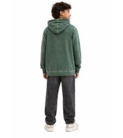 Sweat à capuche écoresponsable pour garçon – Sweatshirt doux en mélange de coton avec motif squelette (Modèle 922809 Vert ou 918185 Noir)