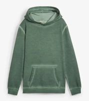 Sweat à capuche écoresponsable pour garçon – Sweatshirt doux en mélange de coton avec motif squelette (Modèle 922809 Vert ou 918185 Noir)