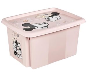 Boîte de rangement keeeper Karolina « Minnie Mouse » avec couvercle, empilable, 15 L, 9575785 Rose Nordique