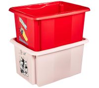 Boîte de rangement keeeper Karolina « Minnie Mouse » avec couvercle, empilable, 15 L, 9575785 Rose Nordique