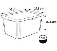 Boîte de rangement keeeper Karolina « Pat' Patrouille » avec couvercle, empilable, 15 L, 9574882, bleu/transparent