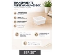 Lot de 5 boîtes de rangement Plast Team, capacité de 1,7 litre chacune, empilables avec couvercles, 8360926 Transparent/Blanc