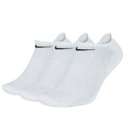 3 pares de calcetines unisex de algodón NIKE Everyday Cush, calcetines deportivos sencillos, calcetines de entrenamiento, calcetines de algodón, medias SX7673-100 blancos