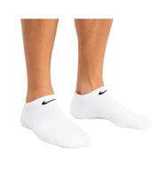 3 pares de calcetines unisex de algodón NIKE Everyday Cush, calcetines deportivos sencillos, calcetines de entrenamiento, calcetines de algodón, medias SX7673-100 blancos