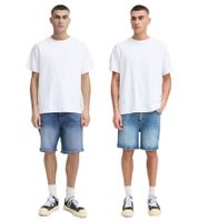 Clásicos pantalones cortos vaqueros para hombre SOLID SDRyan con remaches – Bermudas vaqueras 21108646 Azul